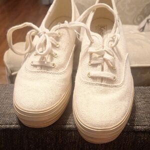 Keds WomenOff-White Canvas Sneakers